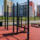 Home Calisthenics Station: Reckstange, Sprossenwand, Parallelbarren, Schrägbank