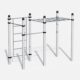 CoreFit Duo Workout-Station mit Sprossenwand und Hangelstrecke, ideal für funktionales Training und Calisthenics in Outdoor-Fitnessbereichen.