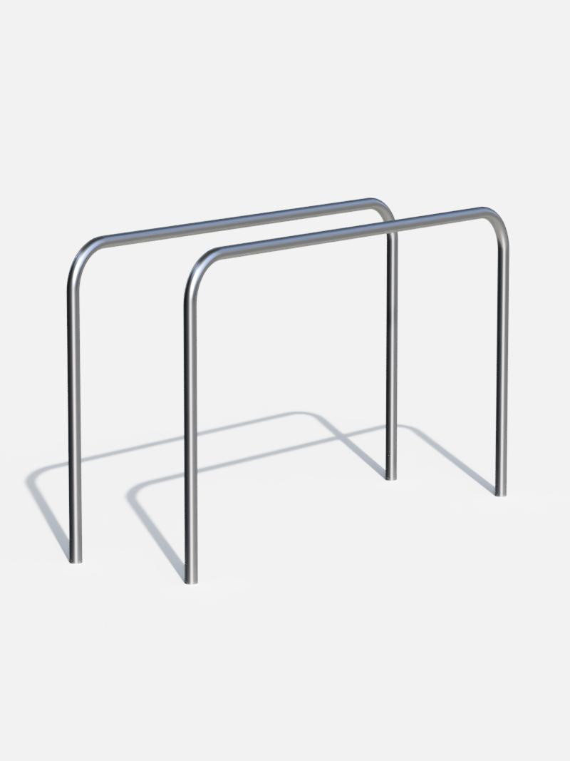 Ein Edelstahl-Parallelbarren Dip-Barren Fitnessübungen, ideal für öffentliche Sportanlagen.