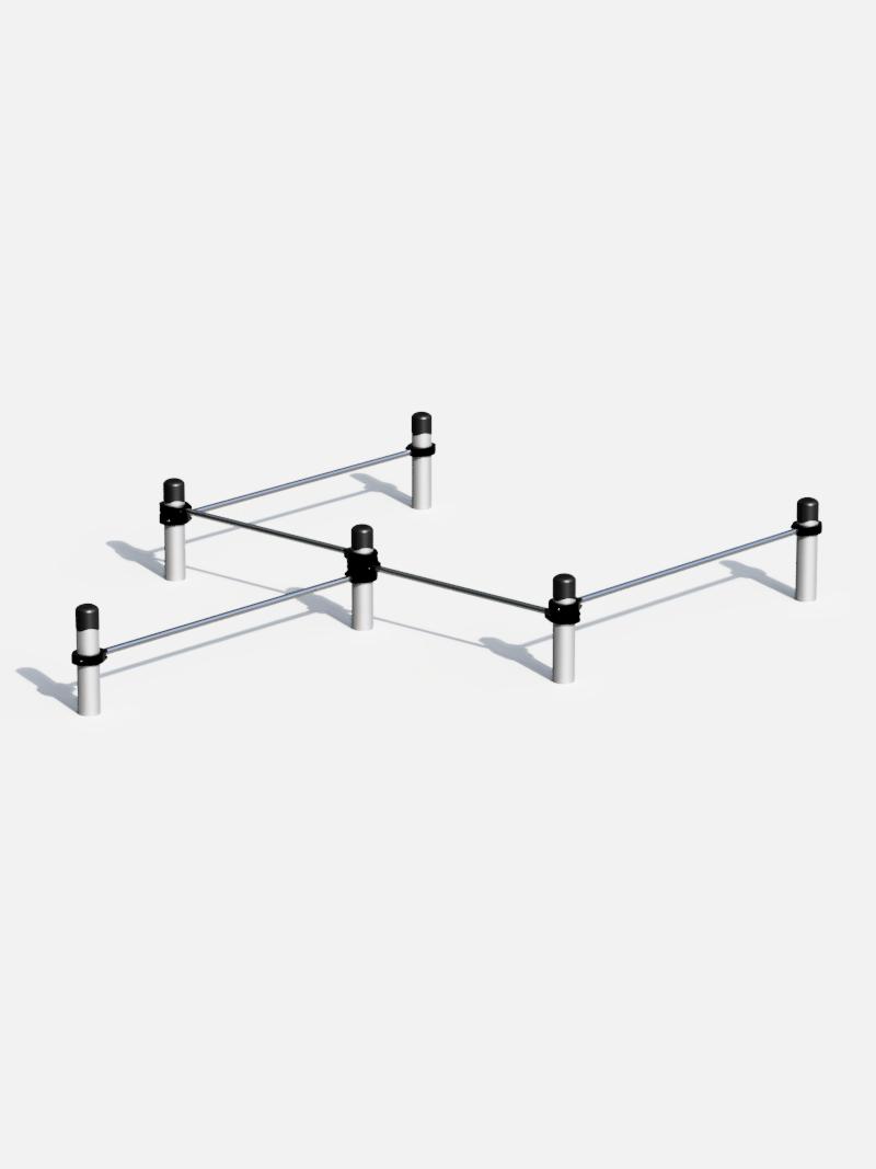 Parkour Balance-Balken PK-002 – ideal für Koordination, Gleichgewichtstraining und Geschicklichkeitsübungen. Perfekte Ergänzung für Outdoor-Bewegungsparcours.