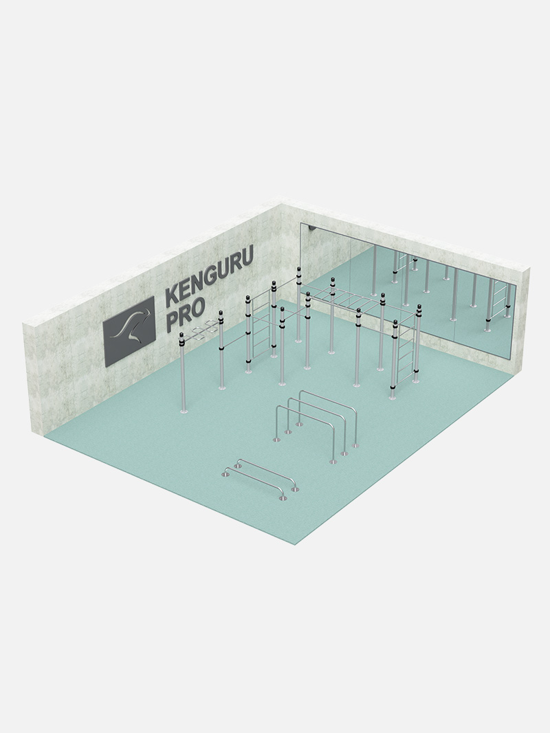 Indoor Calisthenics Gym – Premium Edition: Professionelle Indoor-Trainingsstation für Calisthenics und Street Workout. Perfekt für Fitnessstudios, Sportvereine und Trainingszentren.