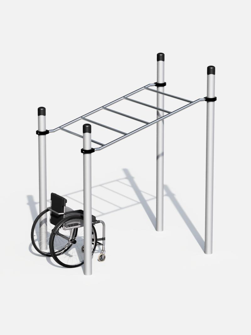Hangelleiter mit Neigung