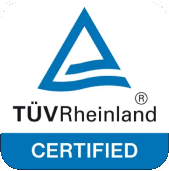 TÜV Rheinland zertifiziert