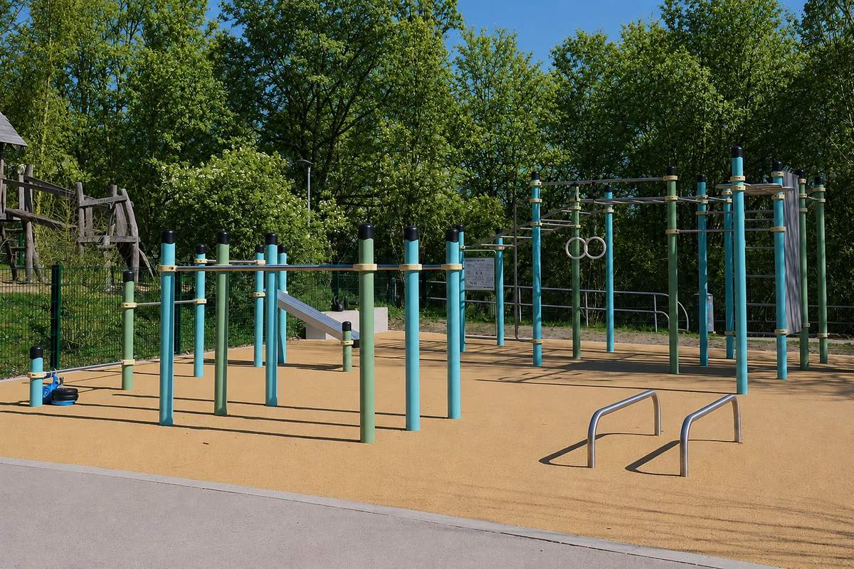 Calisthenics Park Stuttgart-Feuerbach neben dem Kinder- und Jugendhaus an der Wiener Straße